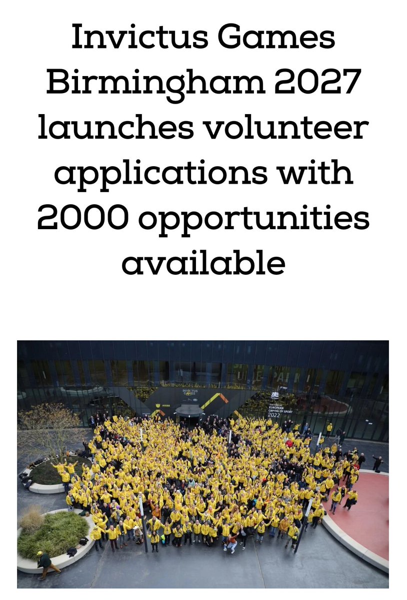 ChrisBaronSmit1's tweet photo. Maureen Levermore said she would be signing up to volunteer at Prince Harry’s Invictus Games 2027.

"I chose to volunteer because it gives me the opportunity to give back to the community," 

Join 2000 volunteers from across the world.

👉https://t.co/hxBuNoJbid

#IG27 https://t.co/jAEUDVym7M