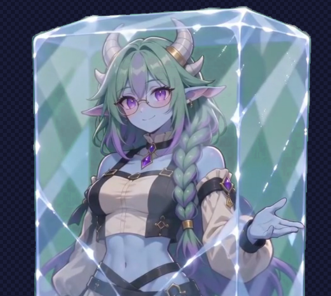 ConductorSavy's tweet photo. Don't let Mariah be your ice entombed Christmas demon. Let me be it instead!🧊

Thing I'm working on, I'm making cool shit for stream next month with Leaflit's animated vtuber creator through https://t.co/85enNiHiEy :3 https://t.co/xyjWhPqNcR