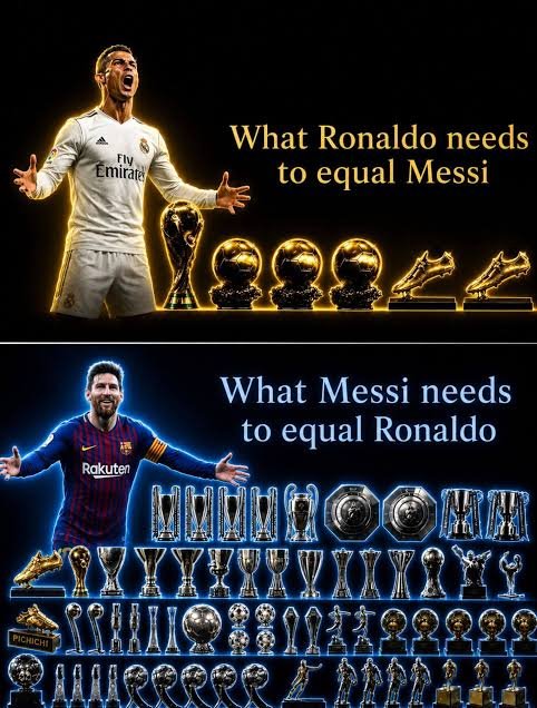 UtdDitu's tweet photo. This is Diabolical, Messi can never match Ronaldo's legacy. 😭😭 https://t.co/60BP6sFFDm