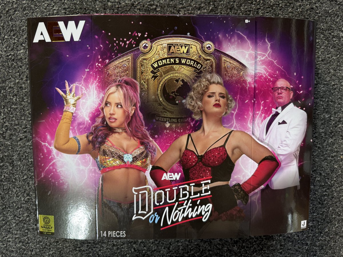 MajorWFPod's tweet photo. Exclusively shown on Major Wrestling Figure Podcast, it’s the upcoming 3-pack from @Jazwares featuring Mina Shirakawa, Toni Storm, and Luther!

Limited to only 3,000 pieces, who will be picking this one up?

📸 @Myers_Wrestling 

#ScratchThatFigureItch https://t.co/wsndG47PlF