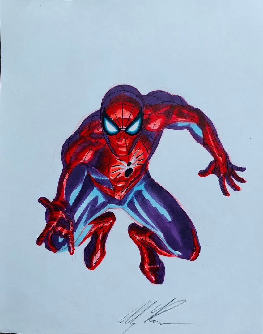 thealexrossart's tweet photo. Spider-Man https://t.co/4VGzlNZTFf