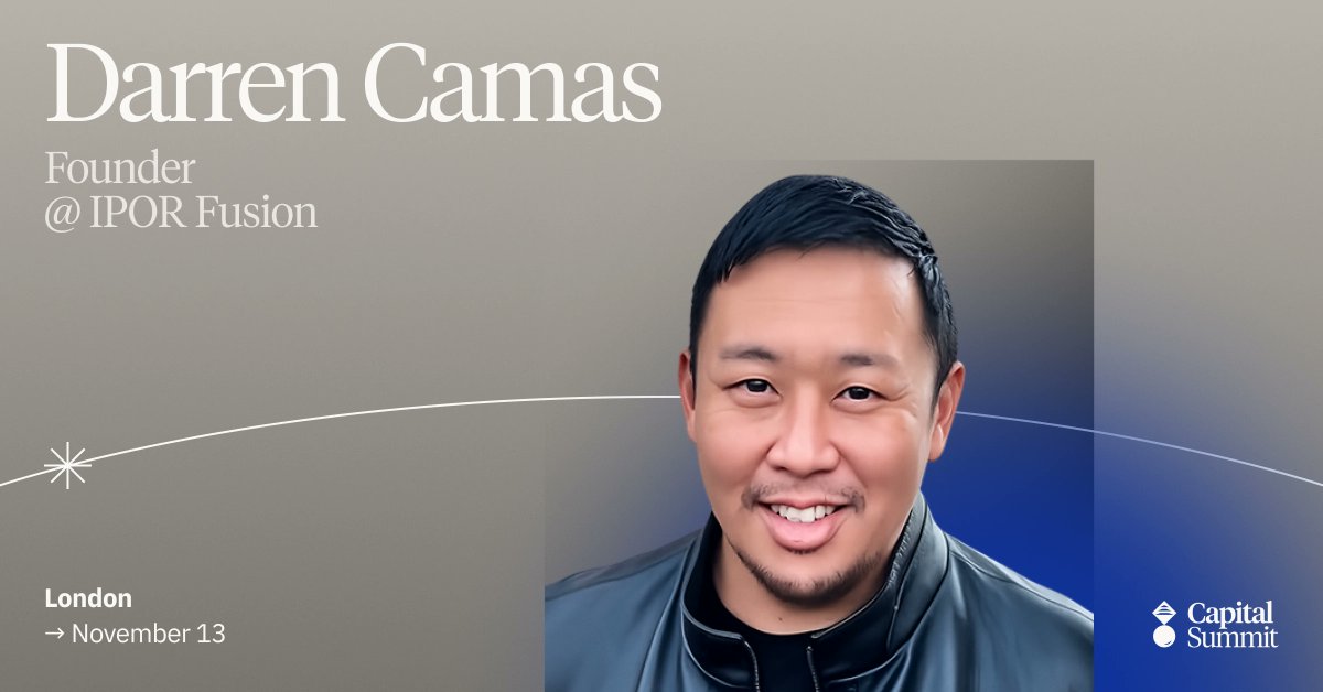 stable_summit's tweet photo. Darren Camas (@DarrenCamas), Founder of IPOR Fusion (@ipor_io), joins the lineup at Capital Summit: London.

Secure your spot: https://t.co/BkZ4u9xCGV https://t.co/bnSLfPQKnp