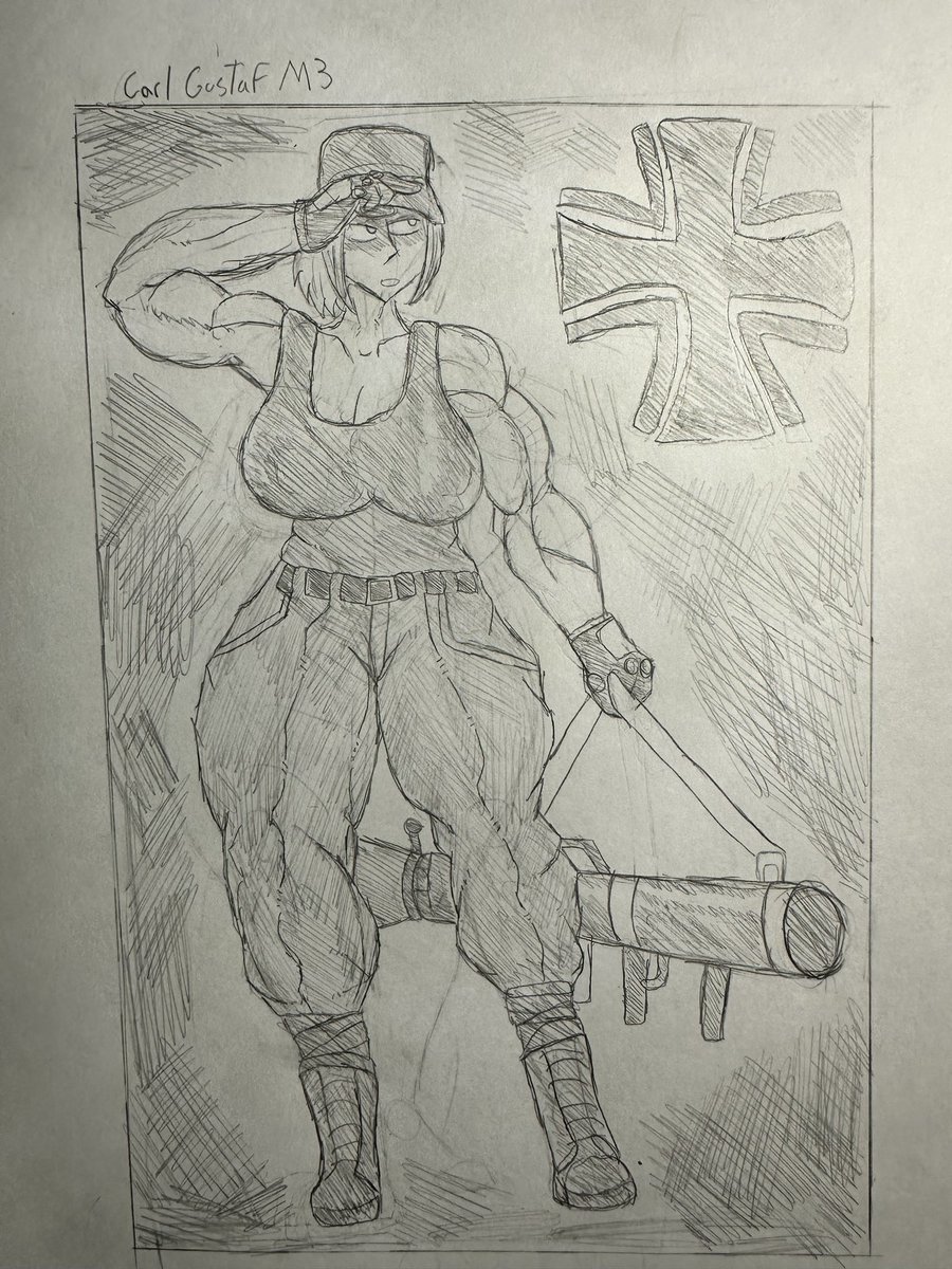Delamir_'s tweet photo. Morning sketch before my shift starts. 

Still getting used to draw muscles https://t.co/oMqWyahTTI