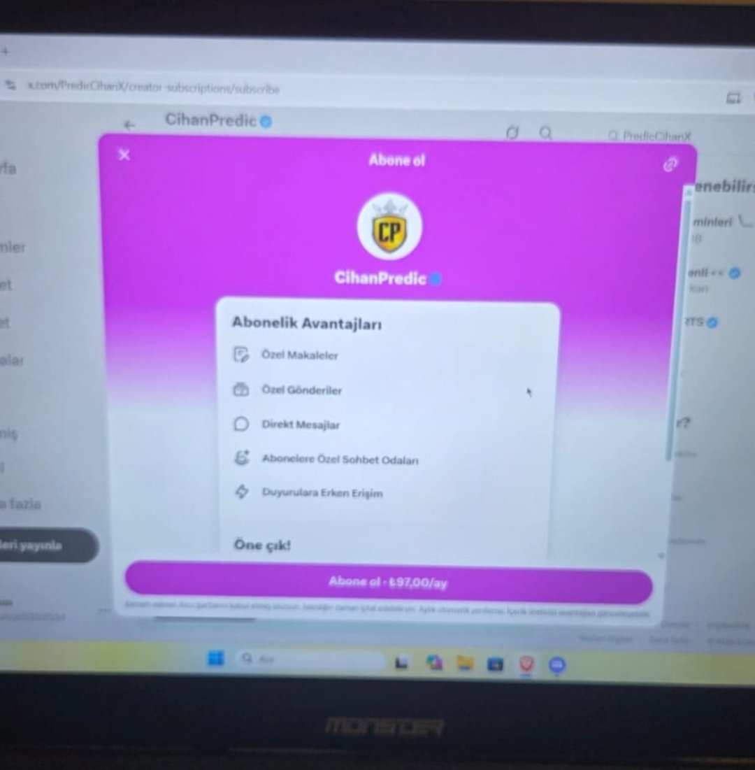 PredicCihanX's tweet photo. Teyit geldi, web sitesinde abonelik daha ucuz oluyormuş bunu öğrenmiş olduk😅 bu bilgi aklınızda olsun, bana veya başka kişilere abone olurken lazım olur 🙂🔥

Web 97tl
Android 289tl
İos ? 

Ellma kullananlar bi bakabilir  mi orada kaç lira❗️ https://t.co/qjp1ttywmS