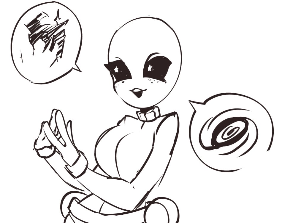 AwfulAffection's tweet photo. These were aliens I drew once in drawthreads. https://t.co/3D7R8H961o
