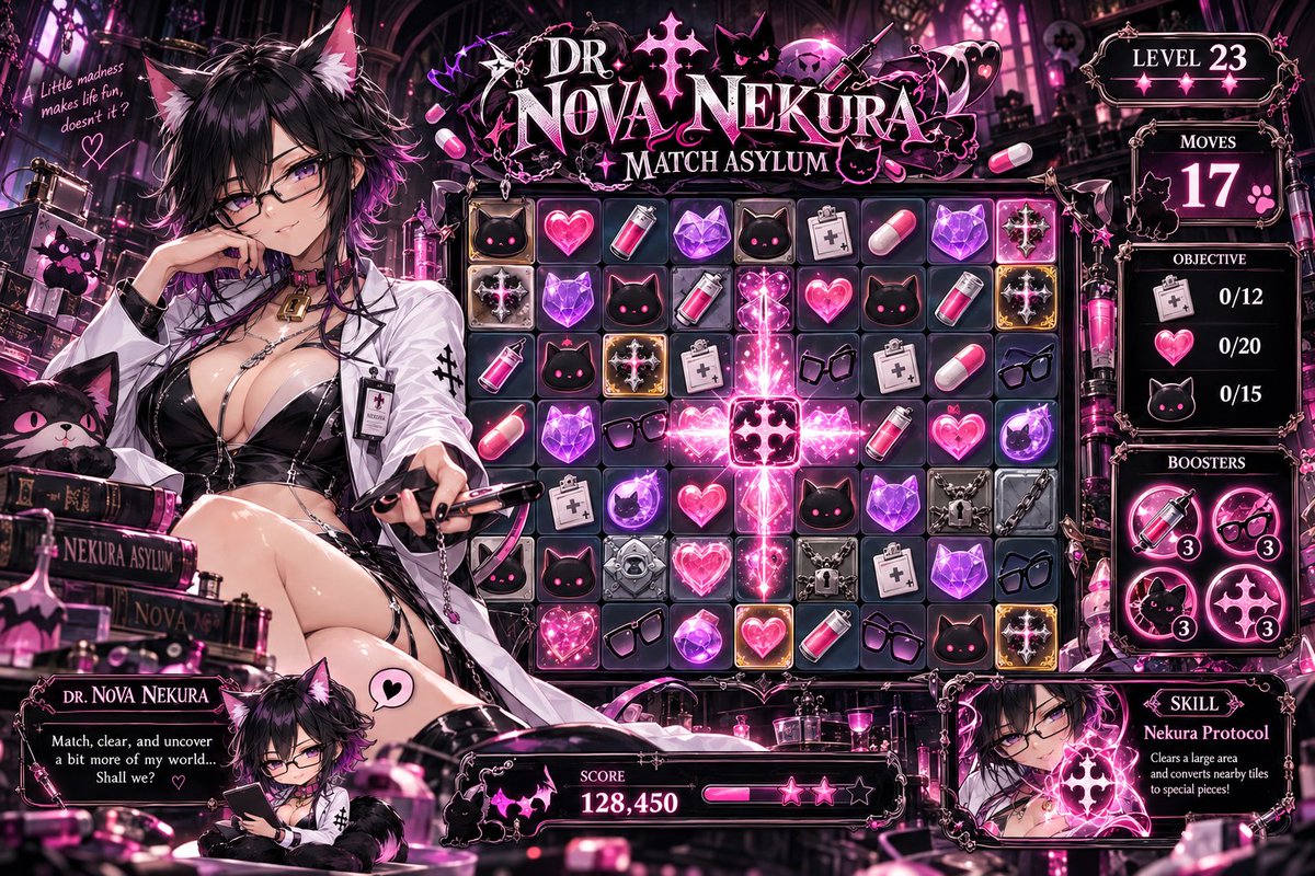EllieiaVT's tweet photo. Memes Time! Ever seen those ads for candy crush and puzzle games? Now you can have you're very own! (Prompt in Relies)
Puzzles: @NovaNekura , @IrespnsbleGhost and @MorgankingAI https://t.co/yjMZSmAeAh