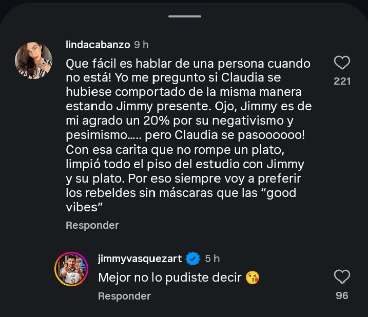 claudiabnation's tweet photo. en sus historias "mi querida" y en los comentarios fomentando la funa hacia Clau, luego no se quejen cuando uno diga el porque este tipo cae mal, cómo si él fuera el don prefecto jajajaj😤🤬
#MasterChefCelebrityColombia https://t.co/Ga4X4mPEOc