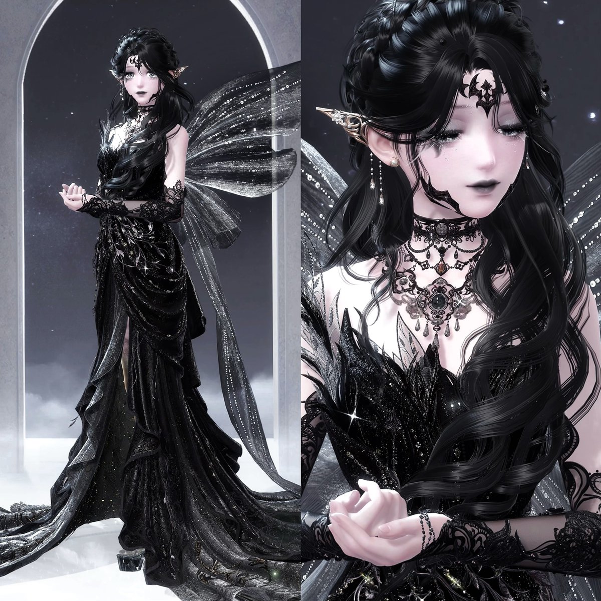 florawishes's tweet photo. dark fairy 🖤 https://t.co/L5kph8wENW