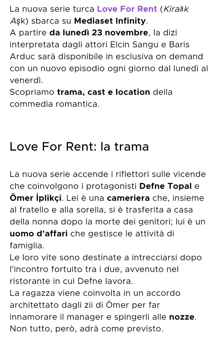 linailygregorio's tweet photo. È ufficiale #KiralıkAşk finalmente in Italia 😍 speriamo che poi venga trasmessa anche su canale 5 
https://t.co/3CZCBFCYLt https://t.co/NdUbF7vRMC
