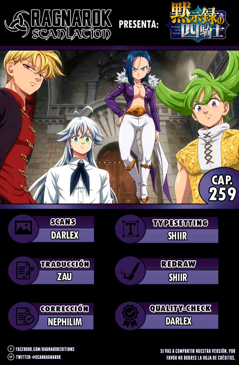 ScanRagnarok's tweet photo. Capítulo 259 de "Mokushiroku no Yonkishi" o "Four Knights of The Apocalypse"

Lectura: https://t.co/9qTatJRDy8

#FourKnightsoftheApocalypse #MokushirokunoYonkishi https://t.co/ie2ZYGYOS3