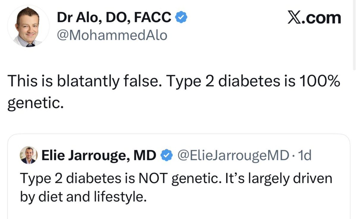 paulsaladinomd's tweet photo. This is a joke, right? 

Please put your hand up if you have reversed type 2 diabetes with diet and movement so we can educate this mainstream cardiologist.

Diabetes, like so many chronic diseases is completely reversible if you improve what you eat and move your body. Full stop.
