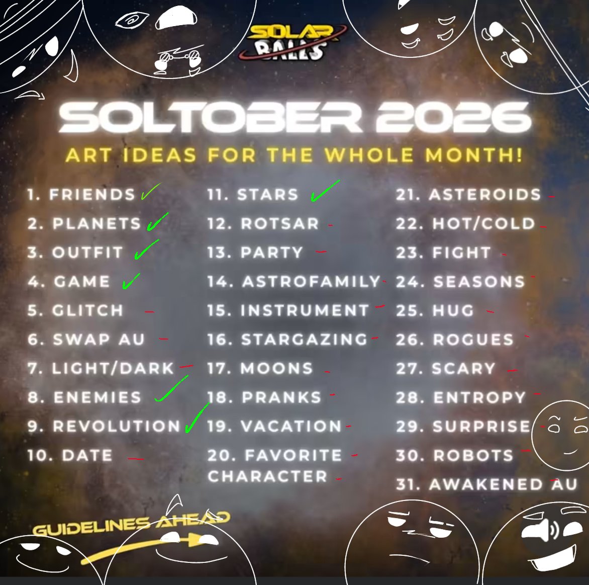 lefty140's tweet photo. ¿Day 6?|| Revolution and stars|| #soltober #soltober2026 #solarballs I hope there will be a solar revolution someday ✨🙏 https://t.co/791Mhl5KKy
