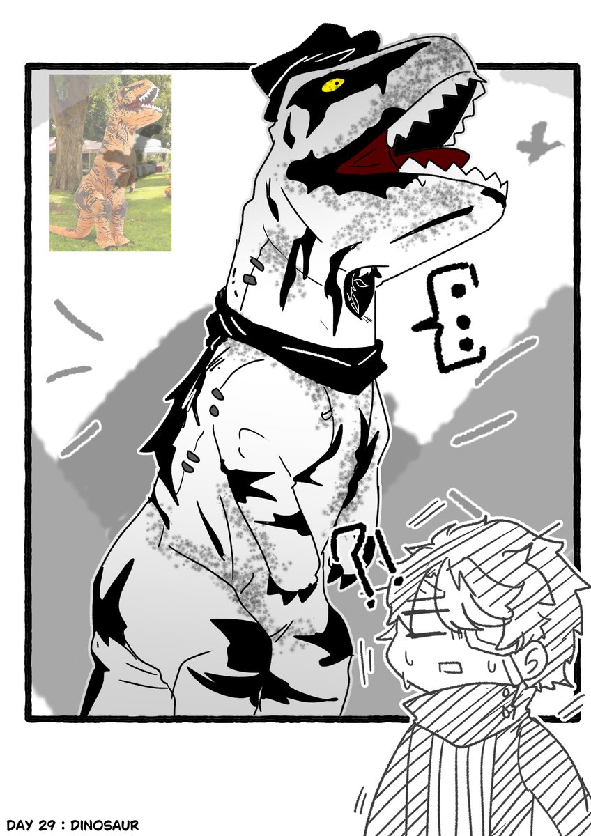 Ayanea_Syah's tweet photo. ✂️🔮 [AU-TOBER]
DAY 29 - Dinosaur https://t.co/6dfjGyBxAt