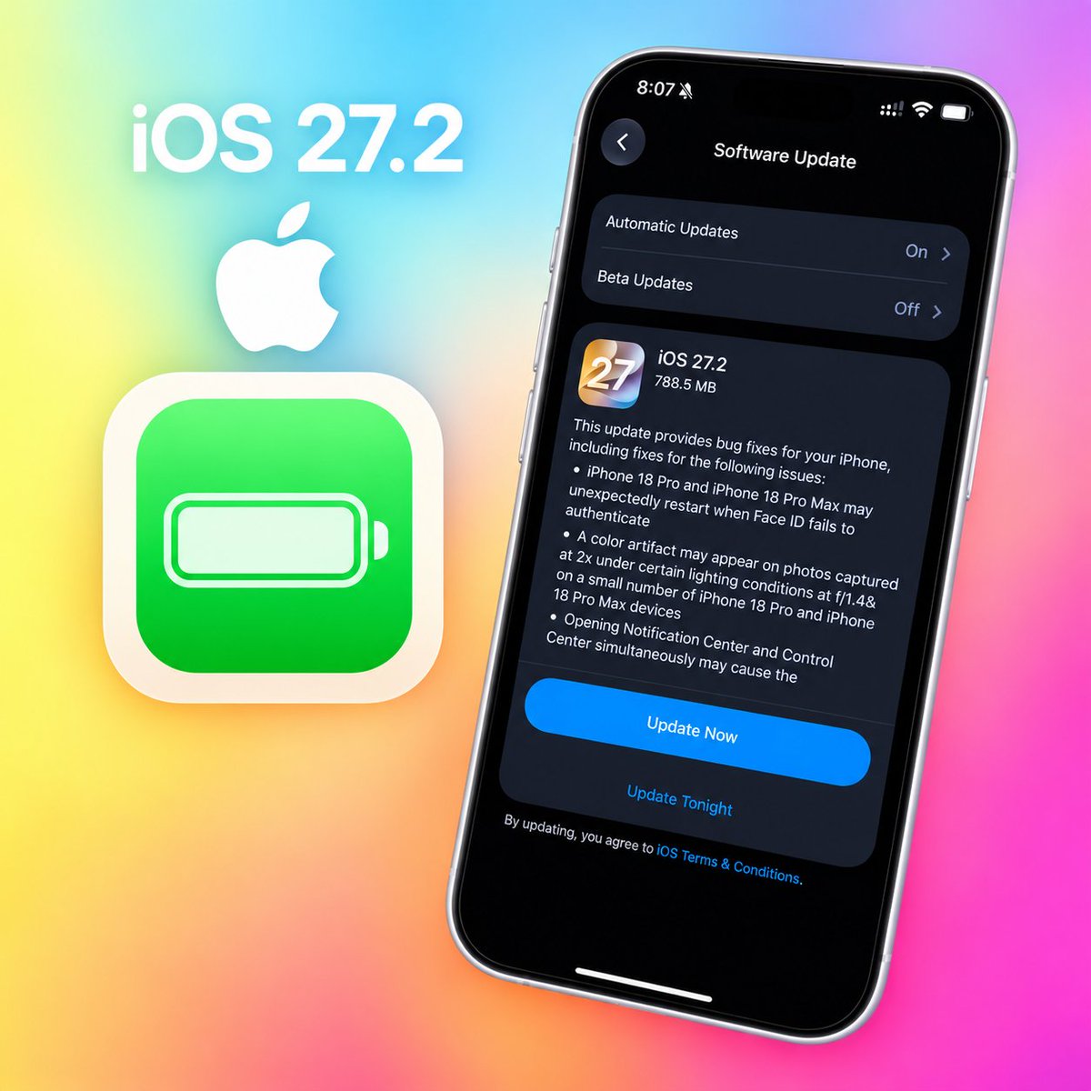 oneuios's tweet photo. Describe iOS 27.2 in ONE word! 👀📱👇 https://t.co/CElSAG5TJY