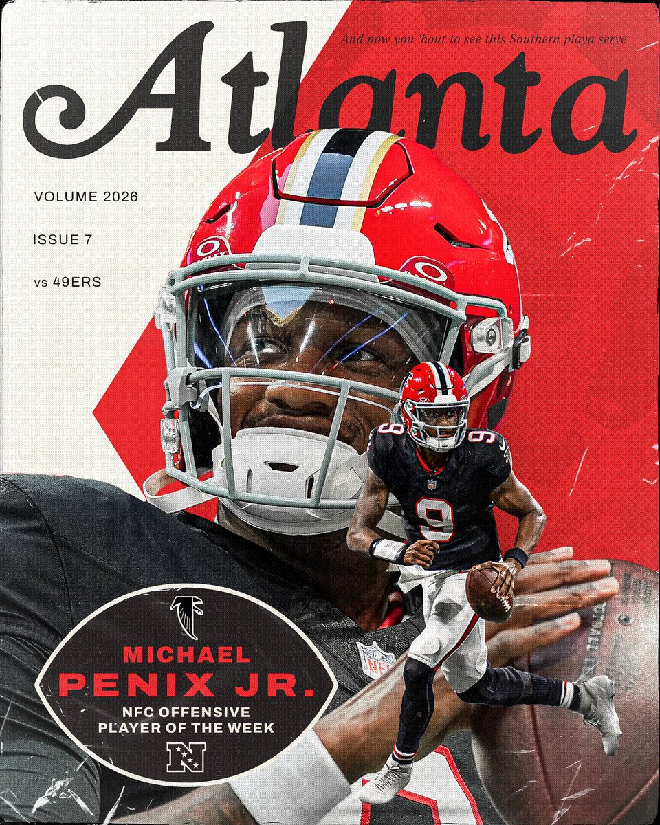AtlantaFalcons's tweet photo. Your NFC Offensive Player of the Week, Michael Penix Jr. 🔥 https://t.co/ZKHwEW6C9F