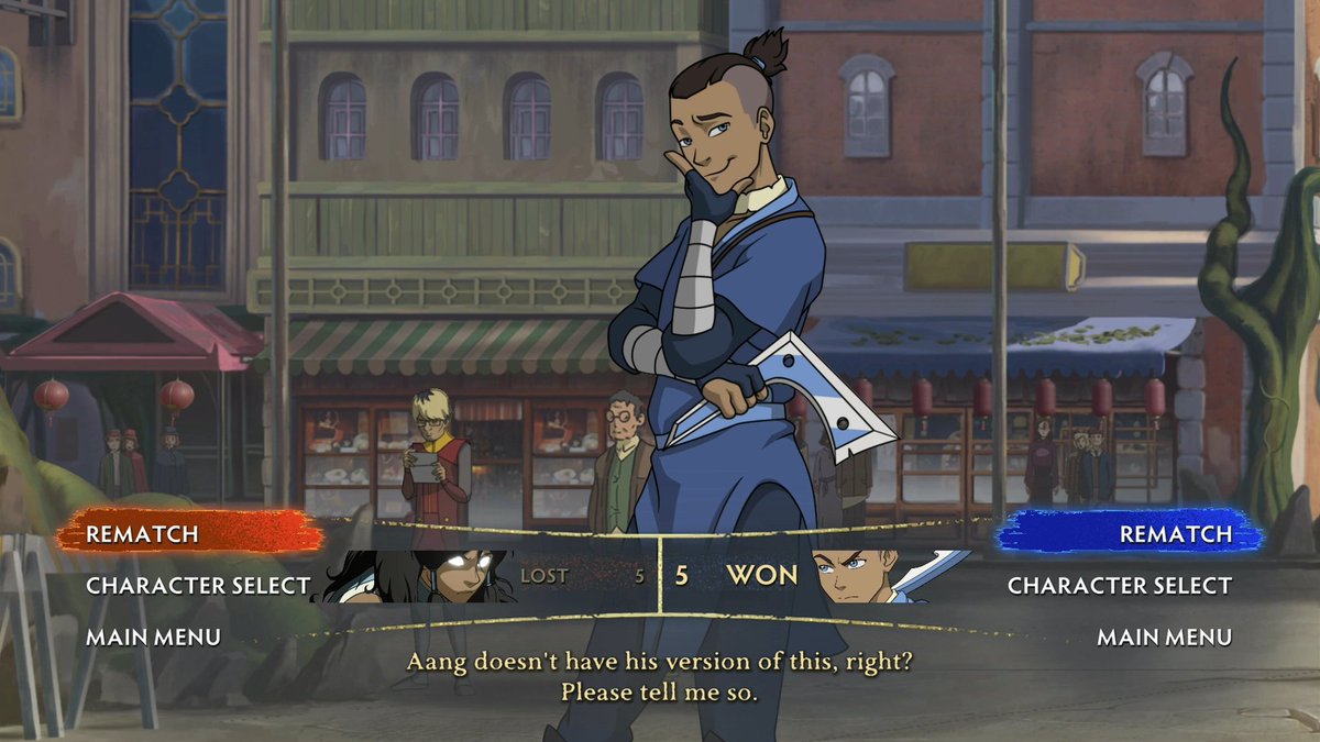 STORM__MASTER's tweet photo. they have updated the victory screen in Avatar Legends 
After VS Before 

PLUS now the line are voiced not just bland text 
@Exal7ed https://t.co/llbeGdpMAR