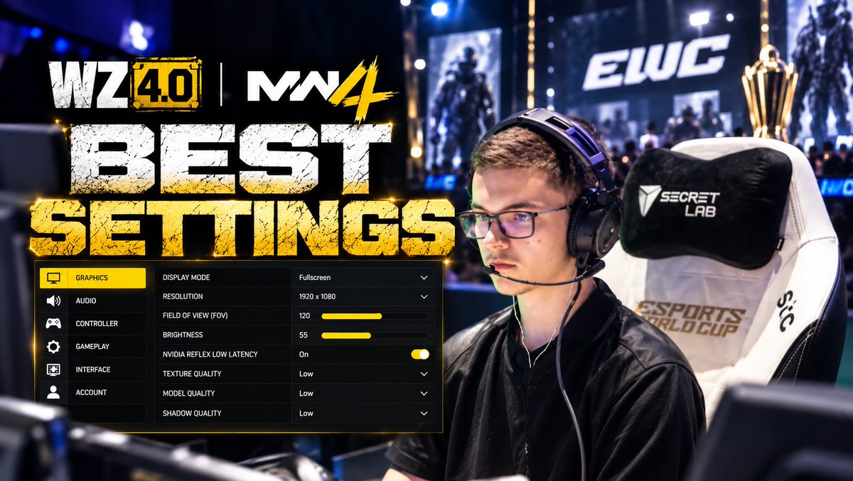 Enkeo_'s tweet photo. M8 Enkeo te montre les MEILLEURS PARAMÈTRES PRO pour MW4 - WZ - DMZ ! Lien de la vidéo en dessous ⬇️ https://t.co/Wi6FuNjO0m