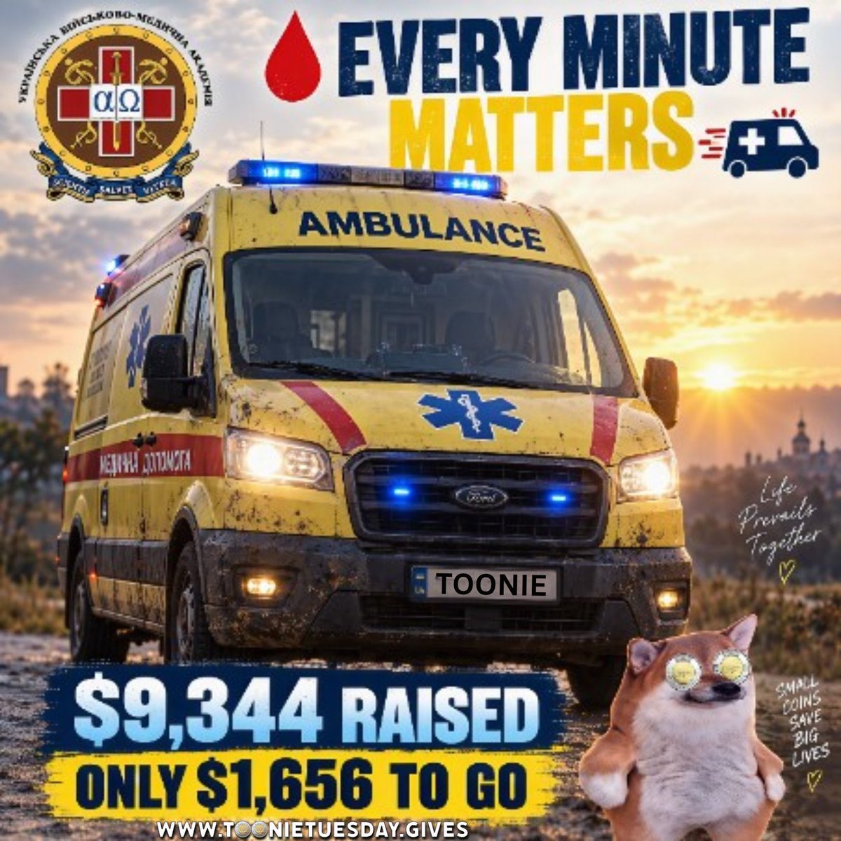 DrobotunVitalii's tweet photo. 🚨JUST READ THIS POST!

We are super close to hit our goal and fix our ambulance!
This ambulance already saved 500+ lives and the engine was broken! Help fix that to save much more lives!

We need your Orthodox Toonies today to help our heroes! And save much more lives! https://t.co/67RcgE2p2Z
