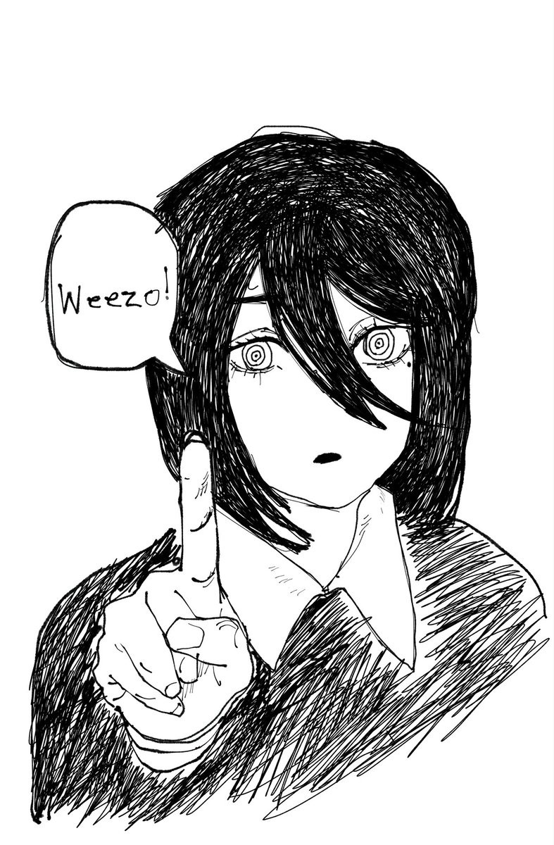 Qarticm's tweet photo. Someone asked me to doodle another chainsaw man meme so I did! I know it’s a bit off.

#csm #drawing https://t.co/fbH0qAnzK7