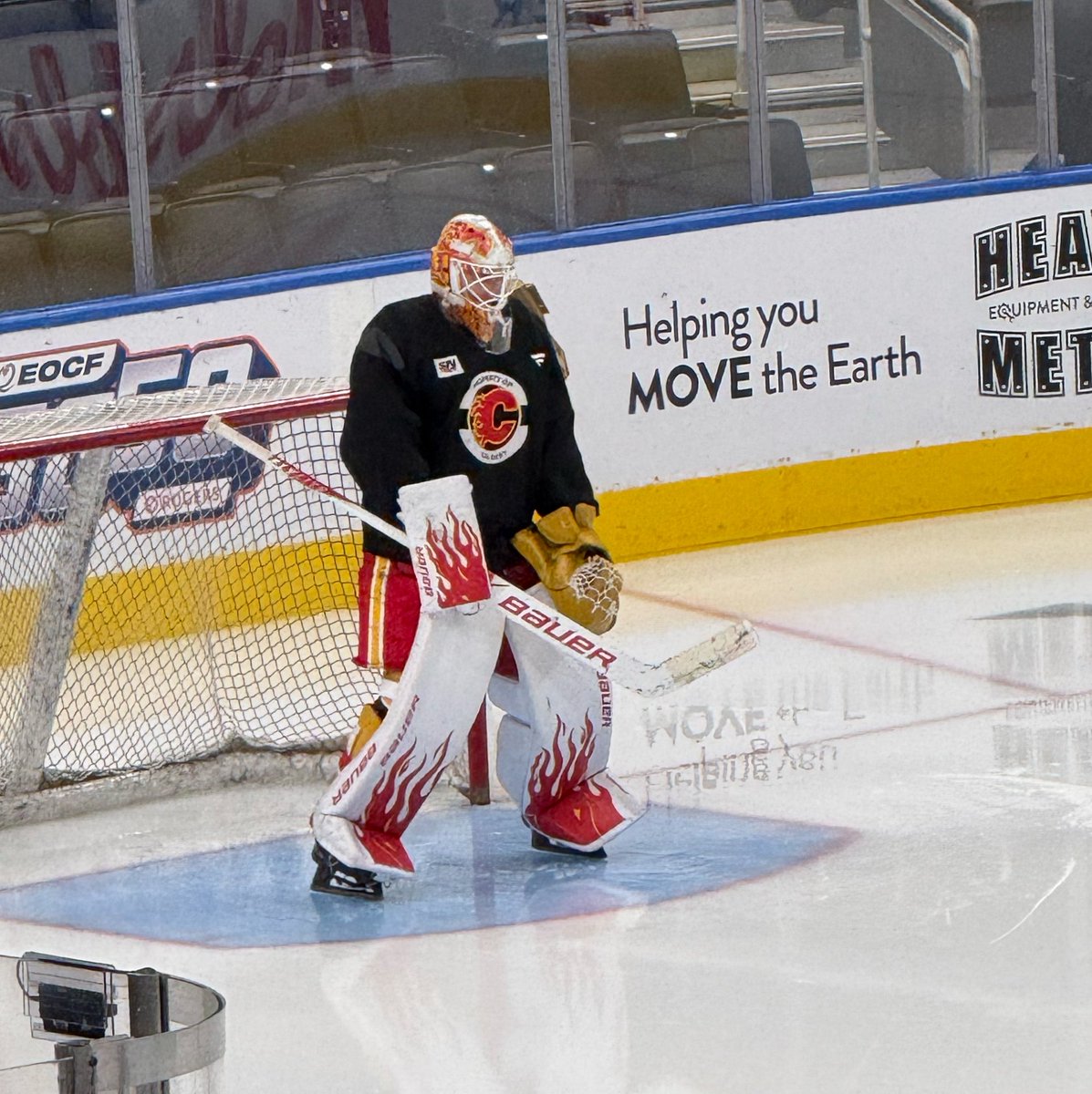 dwillsnhl's tweet photo. Devin Cooley will get a fifth-straight start in goal for #Flames in tonight’s Battle of Alberta vs. #LetsGoOilers. https://t.co/pDG3flwr23