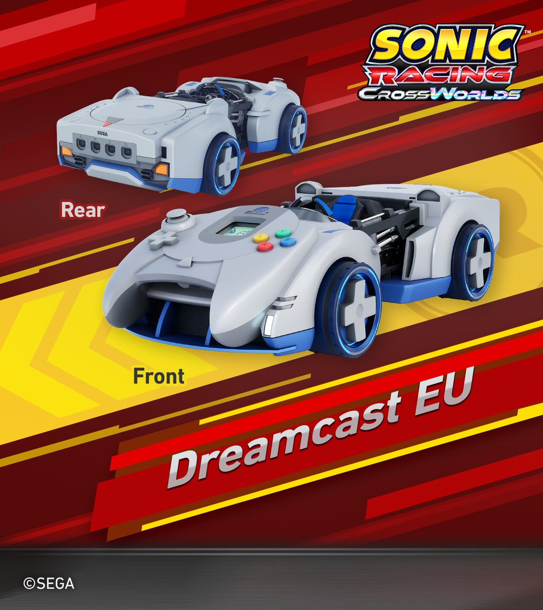 RaceCrossWorlds's tweet photo. Year Two kicks off in just 6 days! 🏁

Buy Season Pass Two to play with the Sega Console Machines starting 11/3! You’ll also receive the SEGA Controller Decals immediately after purchase ✨

▼ Check it out!
https://t.co/lKfgNTXrOb https://t.co/cpEhvQ5r3u