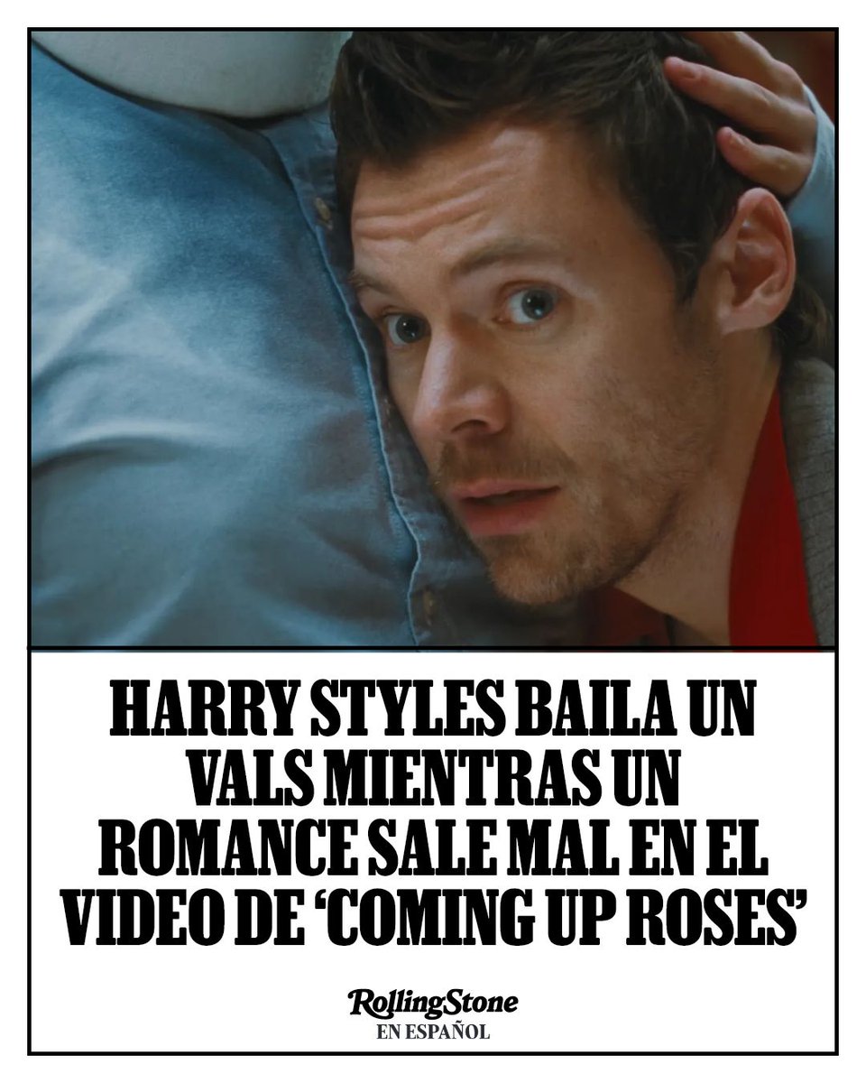 rollingstoneEE's tweet photo. Un vals, un romance fallido y Harry Styles en ‘Coming Up Roses’. El cuarto sencillo de ‘Kiss All the Time. Disco, Occasionally’ llega después de explorar el Jersey club, el pop clásico y sonidos más bailables.

#HarryStyles #ComingUpRoses #Pop 
https://t.co/SkcokD10el https://t.co/TU6bZyD5oL