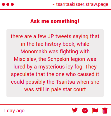 tsaritsakisser's tweet photo. WAIT!! I checked the book and yes, it seems there was indeed a mysterious icy fog blocking the legion and no one knew its cause. Honestly, this is so interesting and I wouldn't be surprised if it turns out to be Anastasya since even in the 7.1 AQ she was shown creating an icy fog https://t.co/37tdeQdeAI