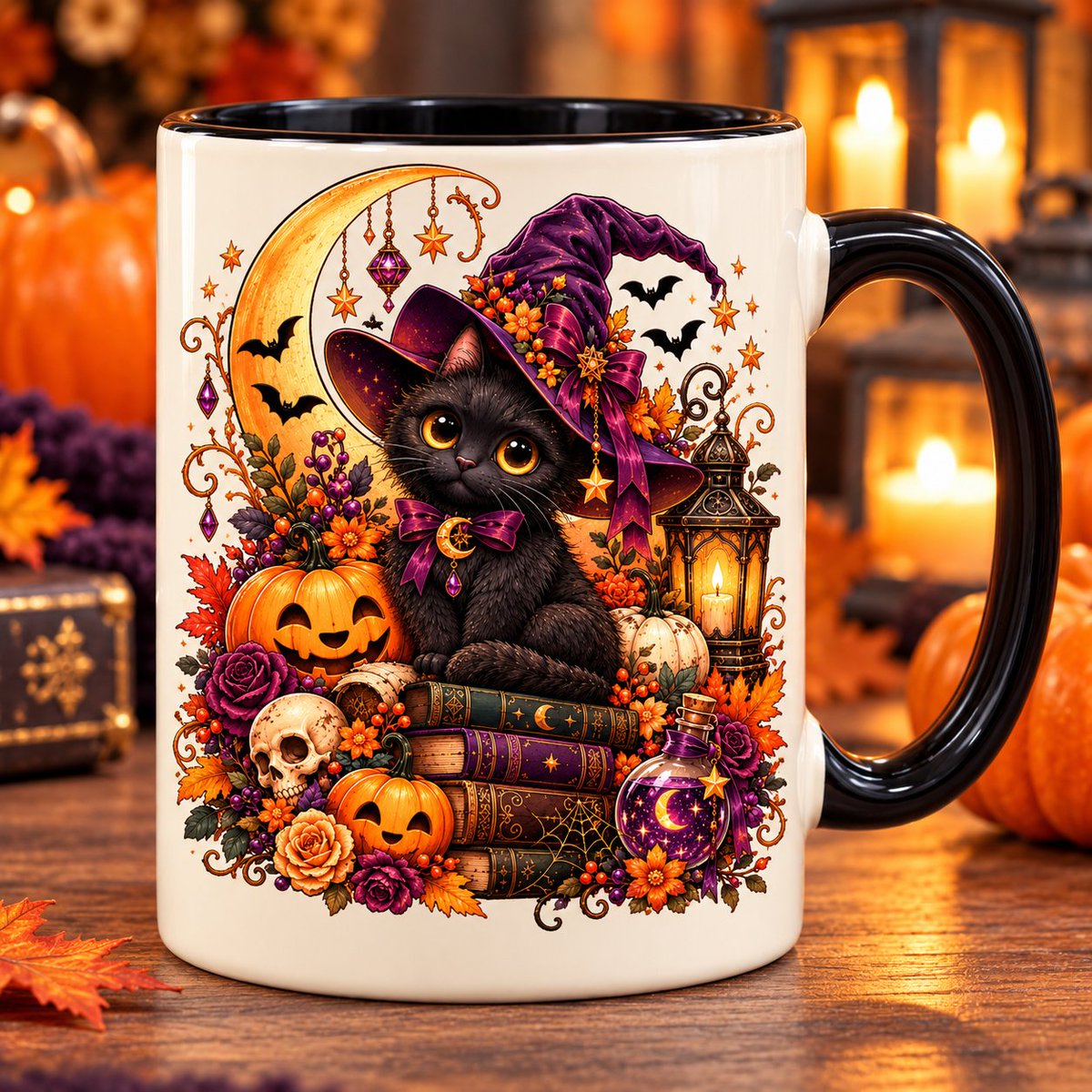 artisianaurast's tweet photo. 🐈⬛🎃 Love this witchy black cat? 🖤✨
❤️ LOVE IT or 👇 NOT YOUR STYLE?
🛍️ Get the digital design file today! No physical mug included.
#HalloweenPNG #WitchyCat #DigitalDownload #Halloween2026 #Artisianaura https://t.co/LgxtgV62Yw