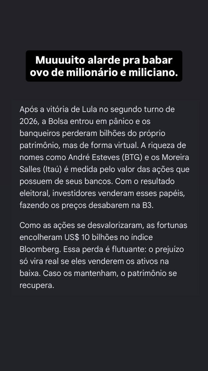 charcoalfilter's tweet photo. #Ibovespa #DeportTheBolsonaros #GovernadoresContraOPovo #BolsonarosNuncaMais https://t.co/Qo7MwAKHOK
