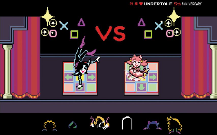 UT_Characters2's tweet photo. Today's #deltarune and #undertale character of the day is Pink/Mad mew mew! https://t.co/j4OnKmiYMi