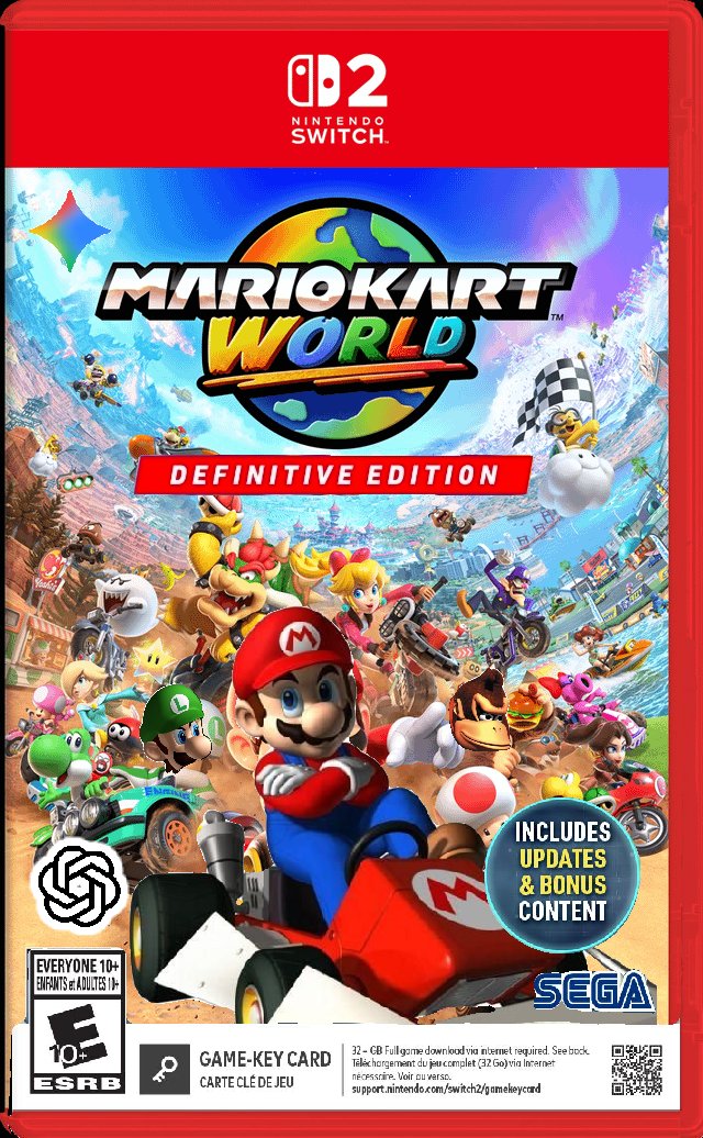 charming_cooper's tweet photo. mario kart world if it was developed by sega (and in turn, if sega owned the mario franchise)

(this is a joke btw) https://t.co/f7sbYX5n8T