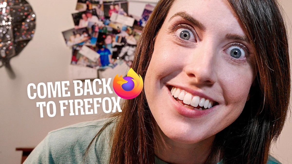 ChanPerco's tweet photo. Firefox réunit les stars des mèmes des années 2000 pour reconquérir les internautes.

Chaque figure détourne avec humour un travers du web actuel. Overly Attached Girlfriend voulait peut-être tout savoir, mais votre navigateur n’a pas à tout savoir de vous https://t.co/NXtsBidbud