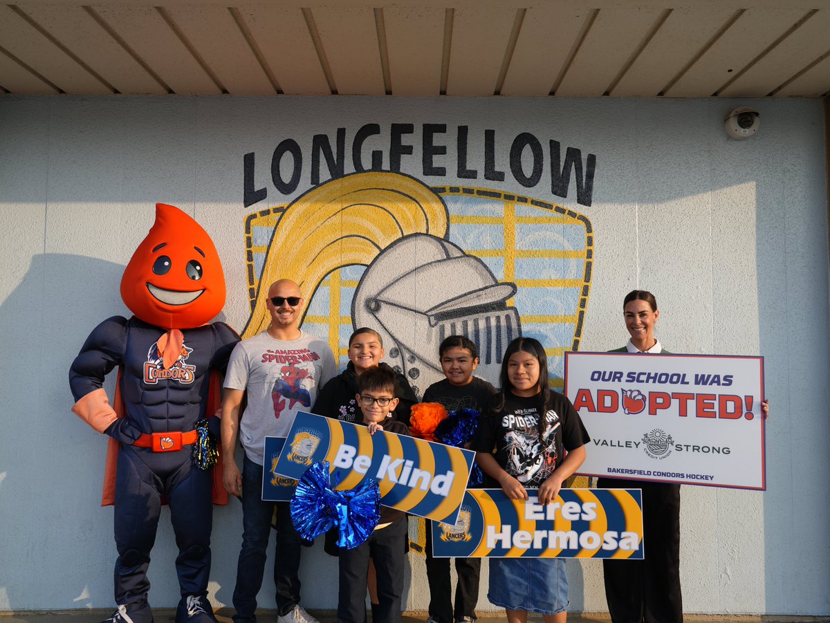 Condors's tweet photo. Longfellow Elementary was adopted! Thank you to @ValleyStrong_CU  for providing tickets to these students, encouraging them to work hard and succeed in their endeavors.     

If you or your business is interested in Adopting A School, please check it out >> https://t.co/ftvKj6zEmu 

#Condorstown | #AdoptASchool