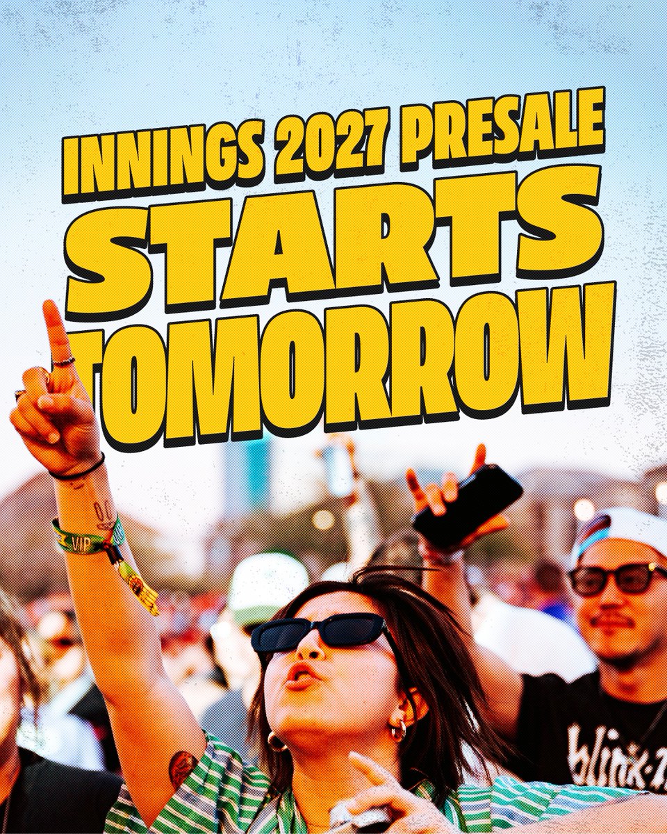 InningsFest's tweet photo. Tag your team and remind tham to sign up for the presale passcode 🫡 https://t.co/6VaEieZp5X https://t.co/hvEeLXfCrh
