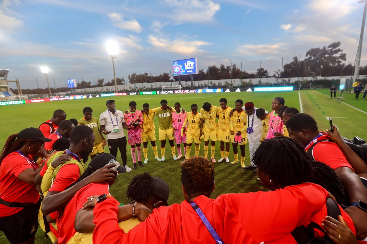 GhanaWNT's tweet photo. ⏰Penalties    

🇦🇷 4:5 🇬🇭 

🇦🇷⚽️❌⚽️⚽️⚽️
🇬🇭⚽️⚽️⚽️⚽️⚽️

Unto the next Round..!!!

#ShineBlackMaidens✨
#U17WWC https://t.co/UzSMmFOhPC