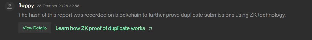 1440000bytes's tweet photo. Used remedy for the first time to report a vulnerability. They publish the hash of each report on the blockchain to prevent duplicate submissions. https://t.co/zpY18mnO7J