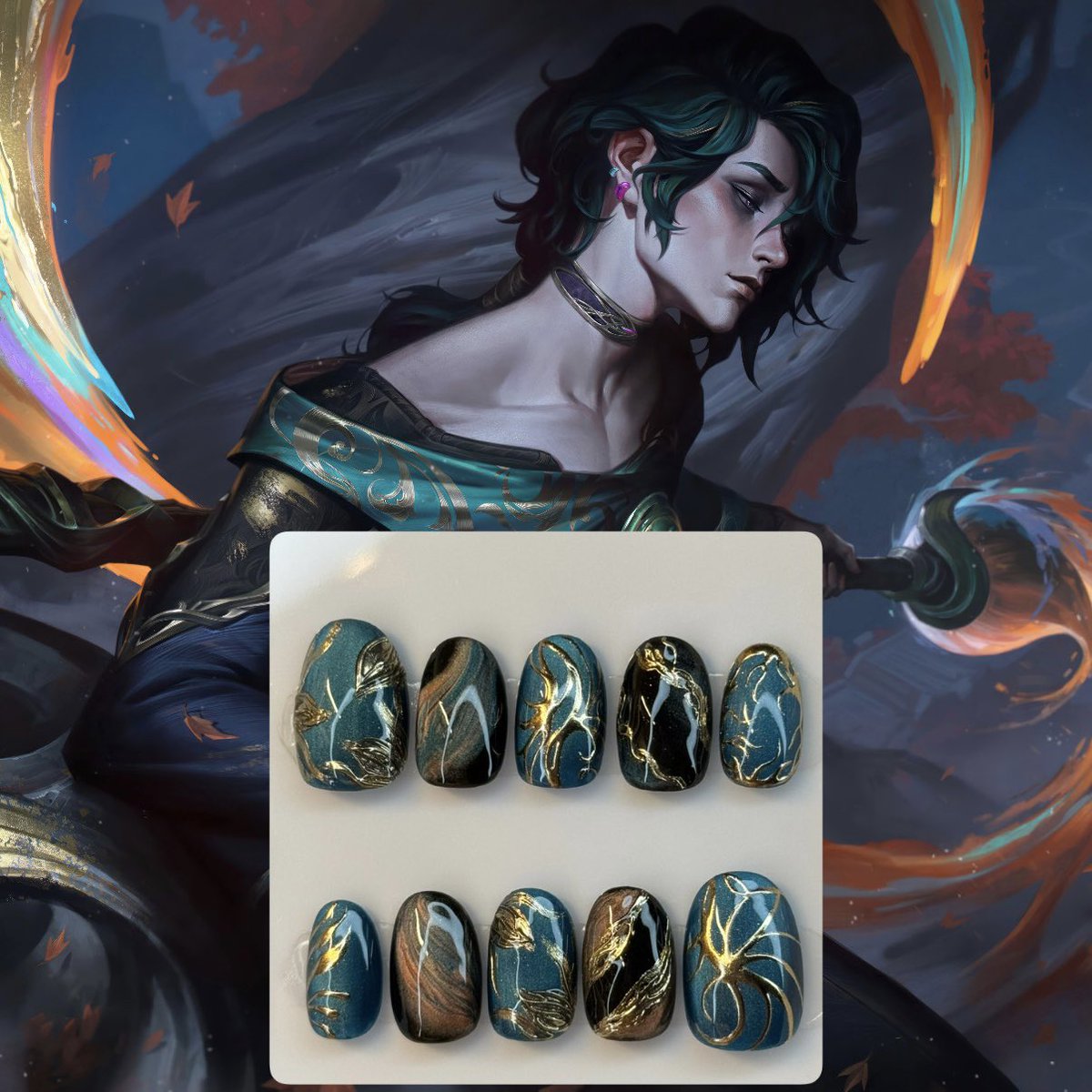 eviefoxiee's tweet photo. adc nailzzz <3 https://t.co/NEld188MCz