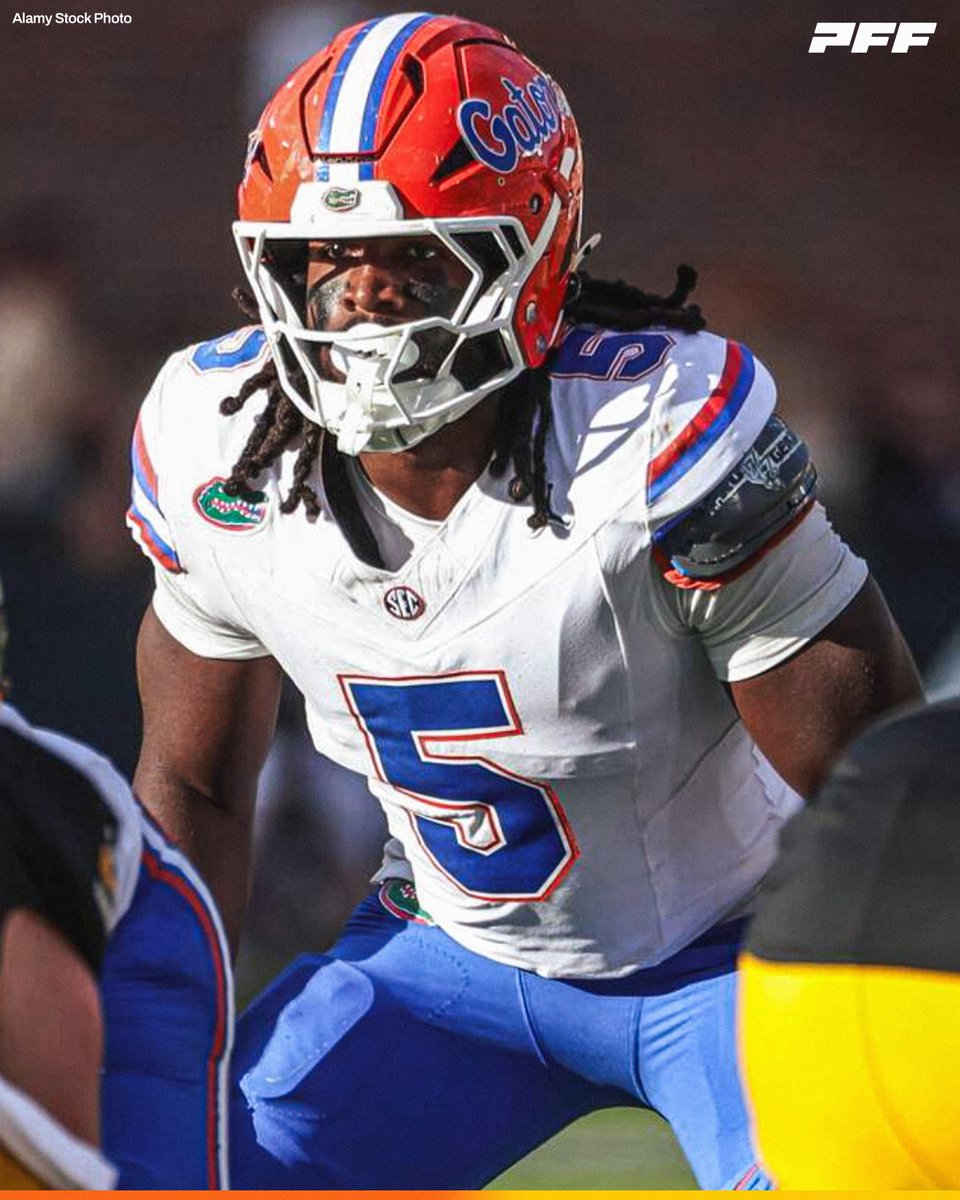 PFF_College's tweet photo. Highest Graded Tackler in College Football This Season:

🐊 Myles Graham, Florida: 90.5

@GatorsFB https://t.co/vpfQmCjy45