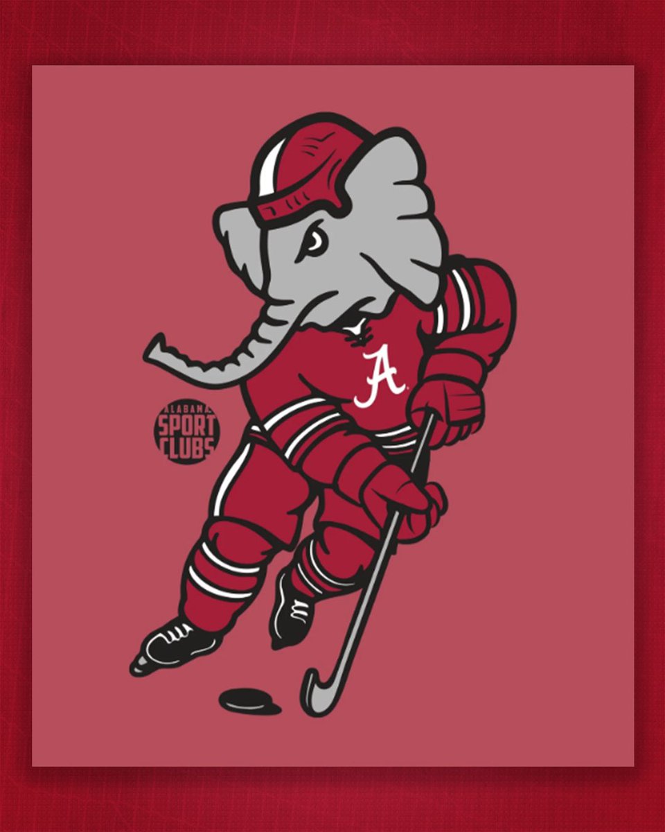 AlabamaHockey's tweet photo. 𝐈𝐧𝐭𝐫𝐨𝐝𝐮𝐜𝐢𝐧𝐠 𝐇𝐨𝐜𝐤𝐞𝐲 𝐀𝐋🐘

Adding Hockey AL to the newest line of Alabama Hockey merch. Grab a T-shirt today.
Link in Bio

#rolltide | #frozentide | #bama https://t.co/L9wofb3Wjn