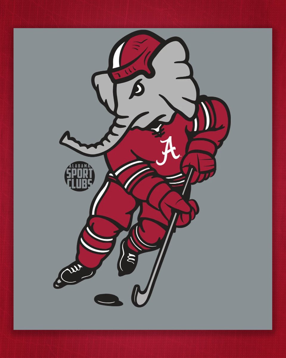 AlabamaHockey's tweet photo. 𝐈𝐧𝐭𝐫𝐨𝐝𝐮𝐜𝐢𝐧𝐠 𝐇𝐨𝐜𝐤𝐞𝐲 𝐀𝐋🐘

Adding Hockey AL to the newest line of Alabama Hockey merch. Grab a T-shirt today.
Link in Bio

#rolltide | #frozentide | #bama https://t.co/L9wofb3Wjn