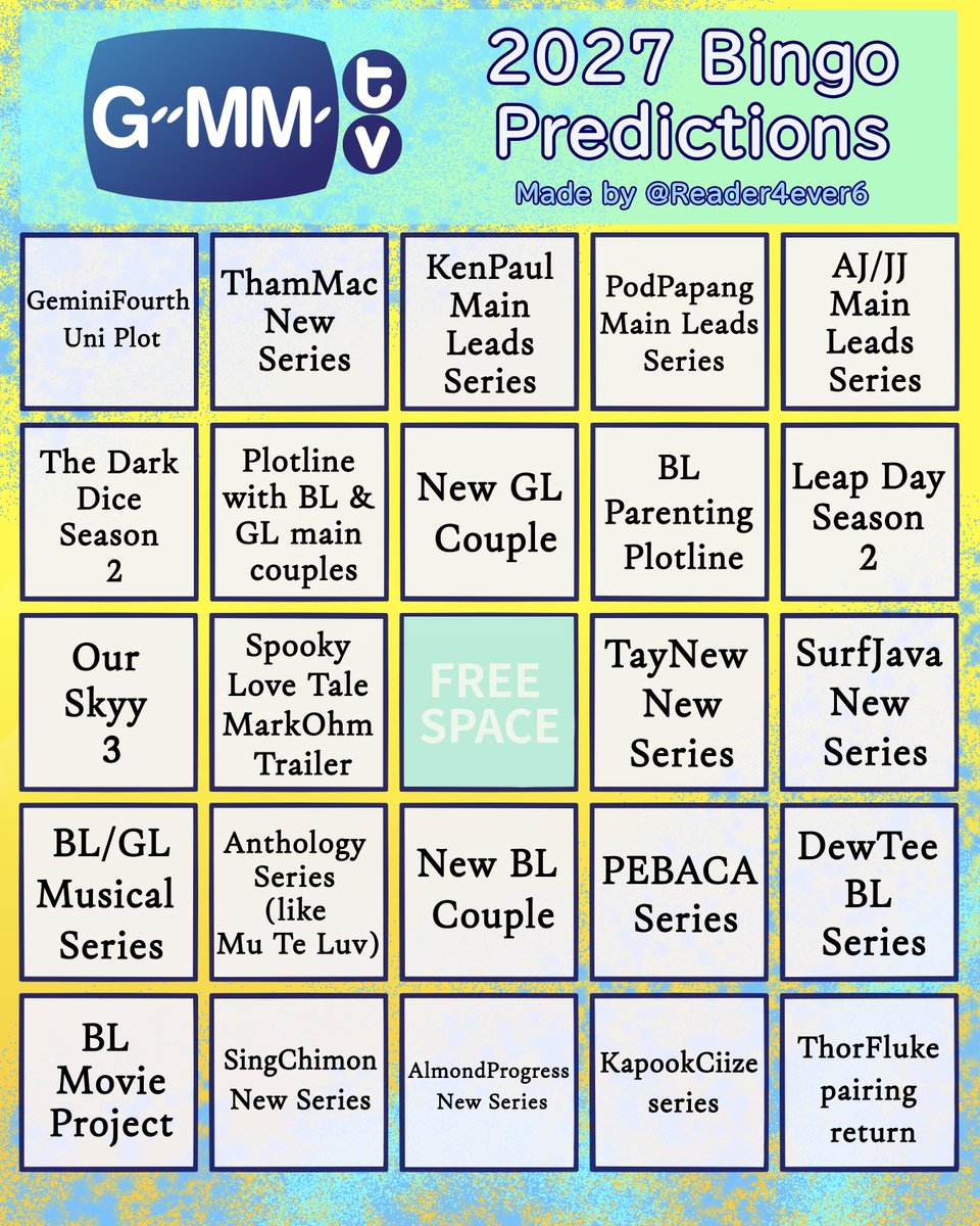 Reader4ever6's tweet photo. My predictions for next week- this is now year 4 in a row of asking for AJ/JJ main leads series plz universe 😭🙏 

#GMMTVNEXT 
#GMMTV2027 https://t.co/Dw7I7mqTHi