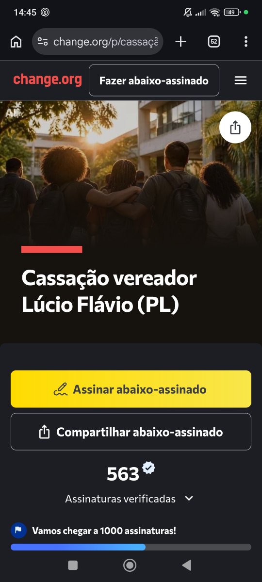 rafiksliks's tweet photo. petição pra cassação do vereador Lúcio Flávio! Que continua atacando a UFS e seus estudantes. Esse homem é um perturbado e isso precisa acabar!
https://t.co/dLg3Q23lfZ https://t.co/79Ibu0W4HV