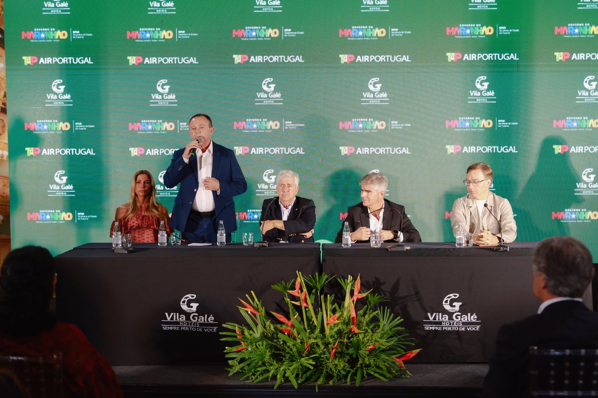 GovernoMA's tweet photo. 🏨 Maranhão na rota do turismo internacional! A coletiva de imprensa sobre a inauguração do Vila Galé destaca as oportunidades que o novo empreendimento traz para o turismo, a geração de empregos e o desenvolvimento econômico do estado.

#GovernoMA #TurismoMA https://t.co/o4Zv8PjCEF