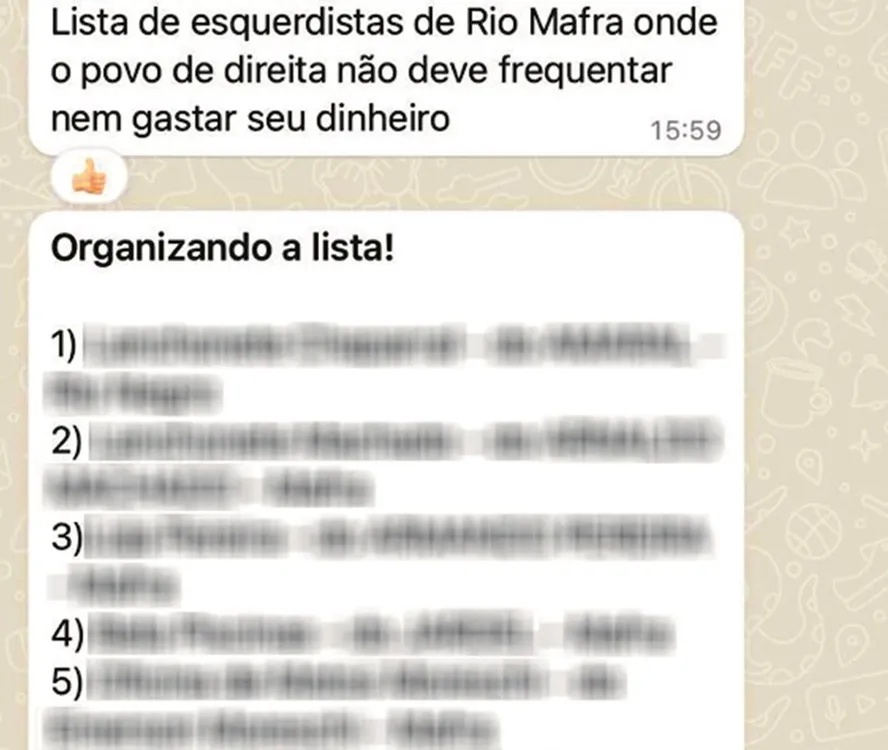 BlogdoNoblat's tweet photo. Parlamentares do PSOL acionaram a Polícia Federal para que apure a organização de listas de boicotes a estabelecimentos e intimidação a trabalhadores identificados como apoiadores de Lula. https://t.co/De41CYaLPJ