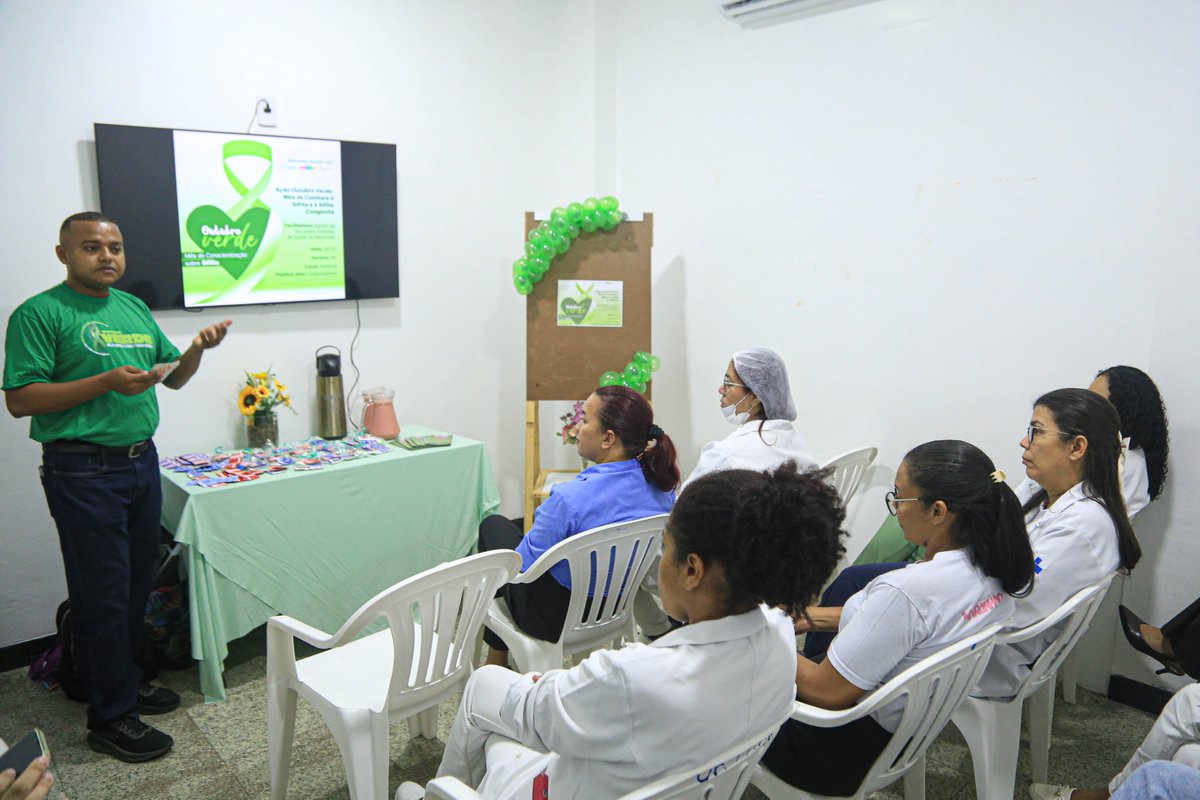 GovernoMA's tweet photo. 💚 Informação e diálogo que protegem vidas! A SES promove roda de conversa na Maternidade Benedito Leite para reforçar a prevenção da sífilis, ampliar a conscientização e fortalecer o cuidado com a saúde materna e dos bebês.

#GovernoMA #SaúdeMA https://t.co/0BISqmglgK