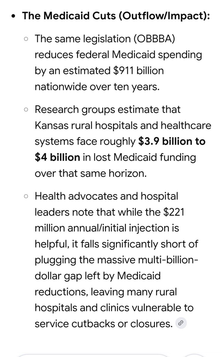 McDuB126's tweet photo. @DerekSchmidtKS Republicans lie about Healthcare more than anything else. Kansas leads the nation in rural hospital closures with 28 already closed and 72 expected to shutter by the end of 2027.
Derek is full of shit and lying his ass off. https://t.co/rlBUgjV4XI