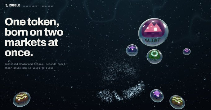 DubblePadX's tweet photo. Two bonding curves, one token. 

It starts from zero on Solana and Robinhood Chain, the same second. 

Buyers find the price, nobody sets it. Earn the gap between the two. https://t.co/fC96QSFRD9