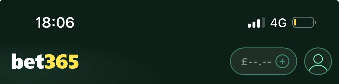 Andrew79434985's tweet photo. @bet365 @bet365help 

my balance is not showing up on the app or web browser and just looks like this? where has the money gone. https://t.co/wUMNzLyf3S