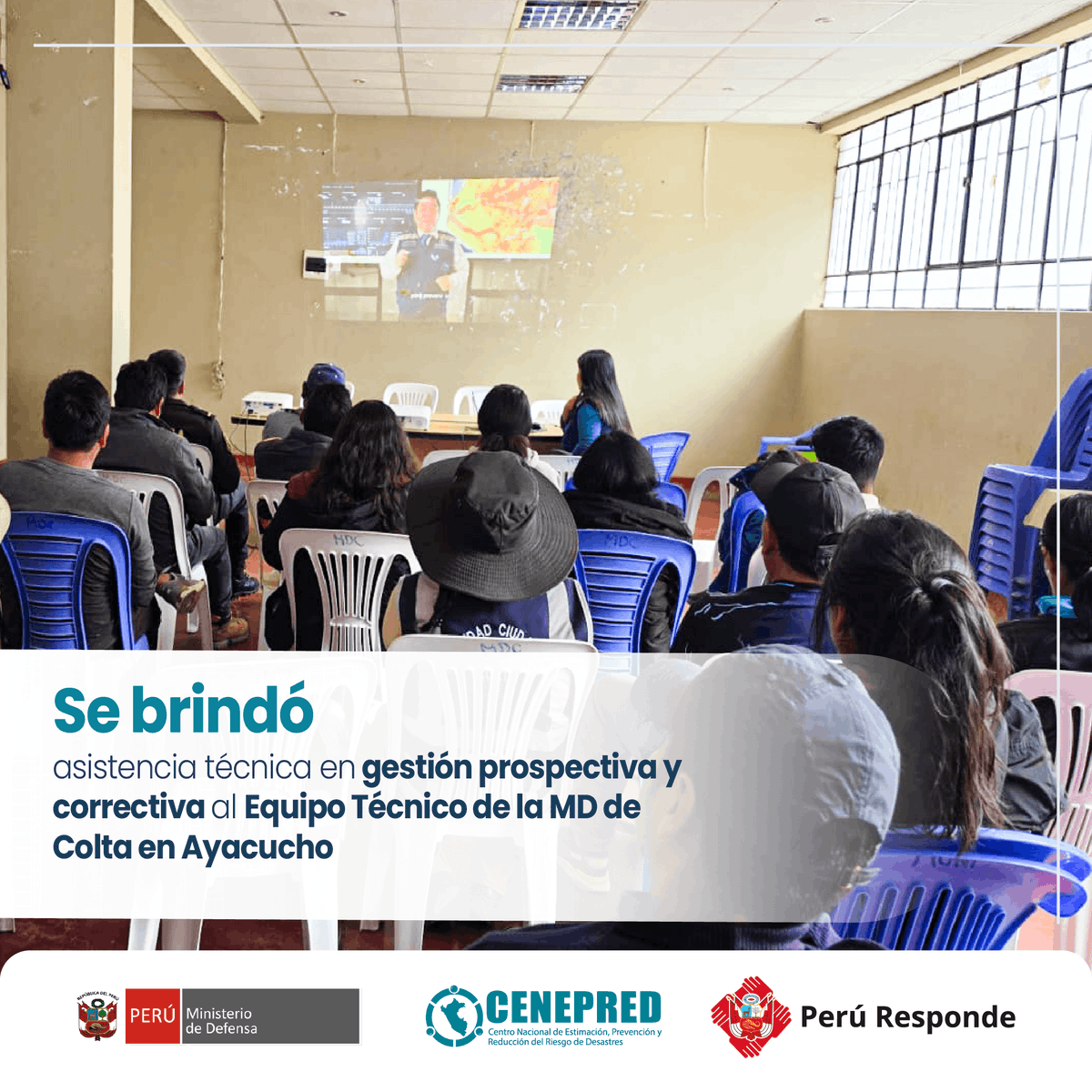 CENEPRED's tweet photo. 🔵¡Fortalecemos la gestión del riesgo en Colta-Ayacucho!

👉Se brindó asistencia técnica a funcionarios y al Equipo Técnico de la municipalidad distrital en:

✅PPRRD
✅Programa Anual de Actividades
✅Estudio de escenarios de riesgo

➡️ https://t.co/t9aPa4VFMb https://t.co/VWnfHUqkj0