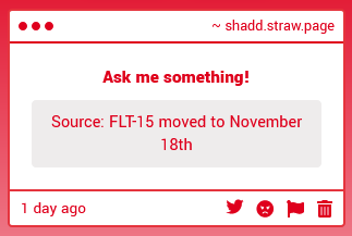 JorgaltWurtz's tweet photo. yeah no i'm not trusting a random person on my strawpage xdd
tho i would not be surprised with a delay into late november https://t.co/eNE77vI32U